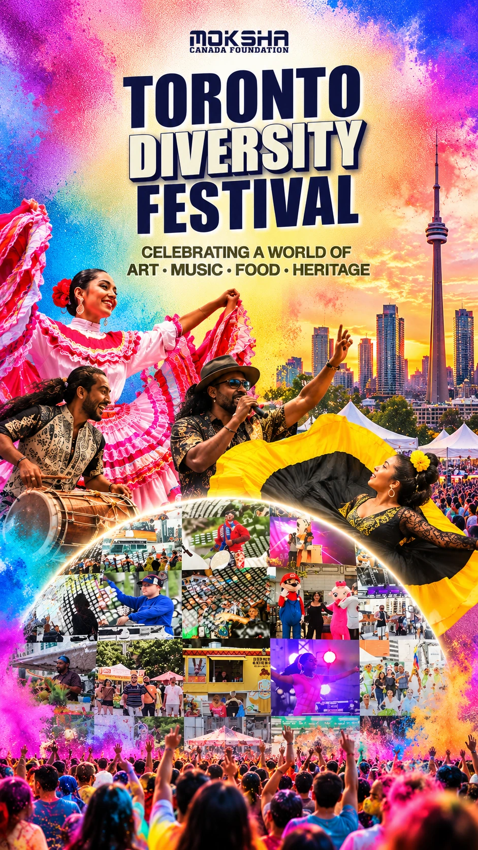 Toronto Diversity Festival crowd and stage