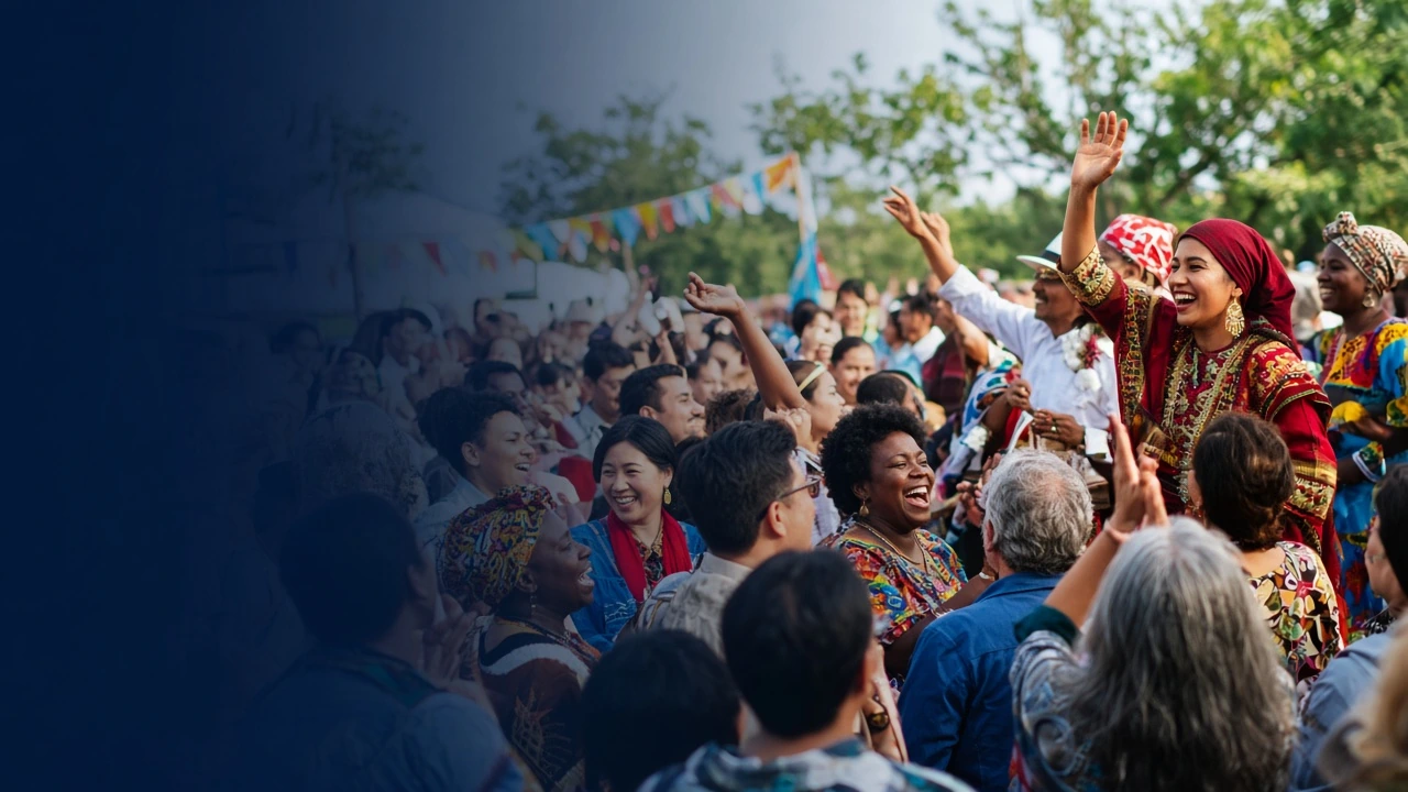 Community celebration at a Moksha Canada festival